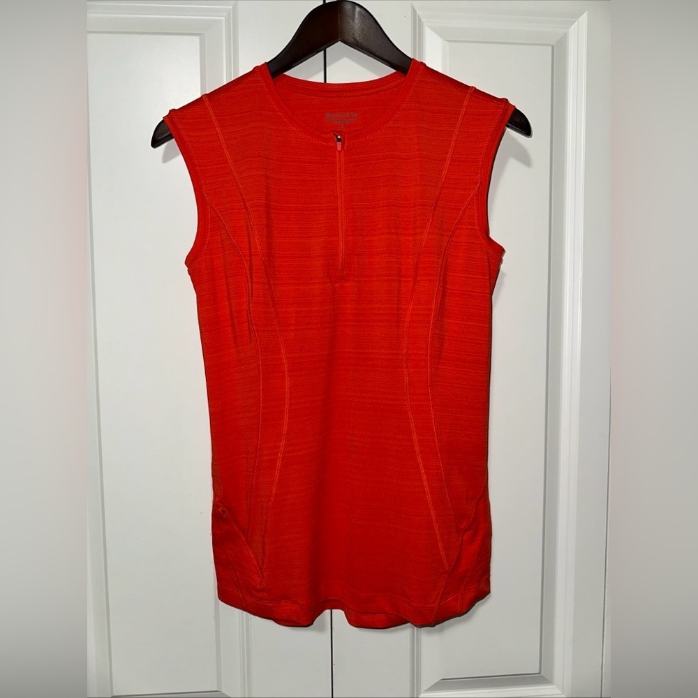 Athleta Pacifica Illume UPF Fitted Quarter Zip Tank Top S